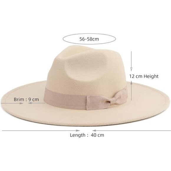 Big Wide Brim Women Fedora Hat main image 8
